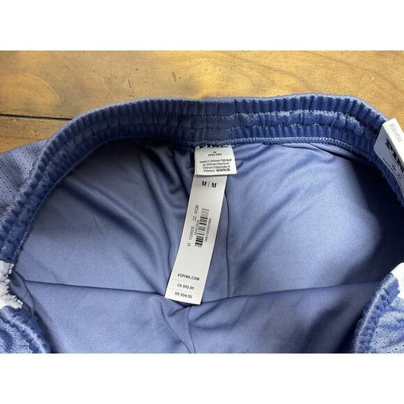 Victoria's Secret Pink Mesh Tech Wide Leg Pants Relaxed Fit Blue Womens Size Med - Picture 5 of 10